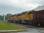 Armour Yellow & Harbor Mist Gray trio pulling hard on the rock train